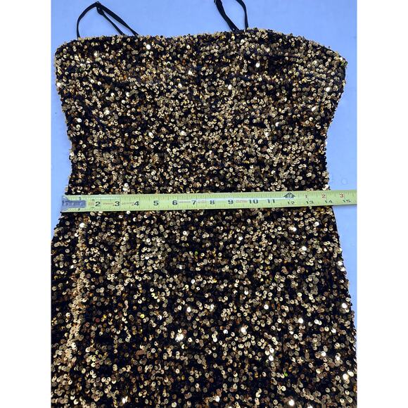 BP from Nordstrom Night Out Sequin Camisole Mini Dress in Gold Size M. NWOT - Picture 6 of 7